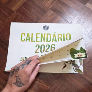 Calendário 2026: Abelhas Brasileiras (bloco em impressão de alta qualidade)